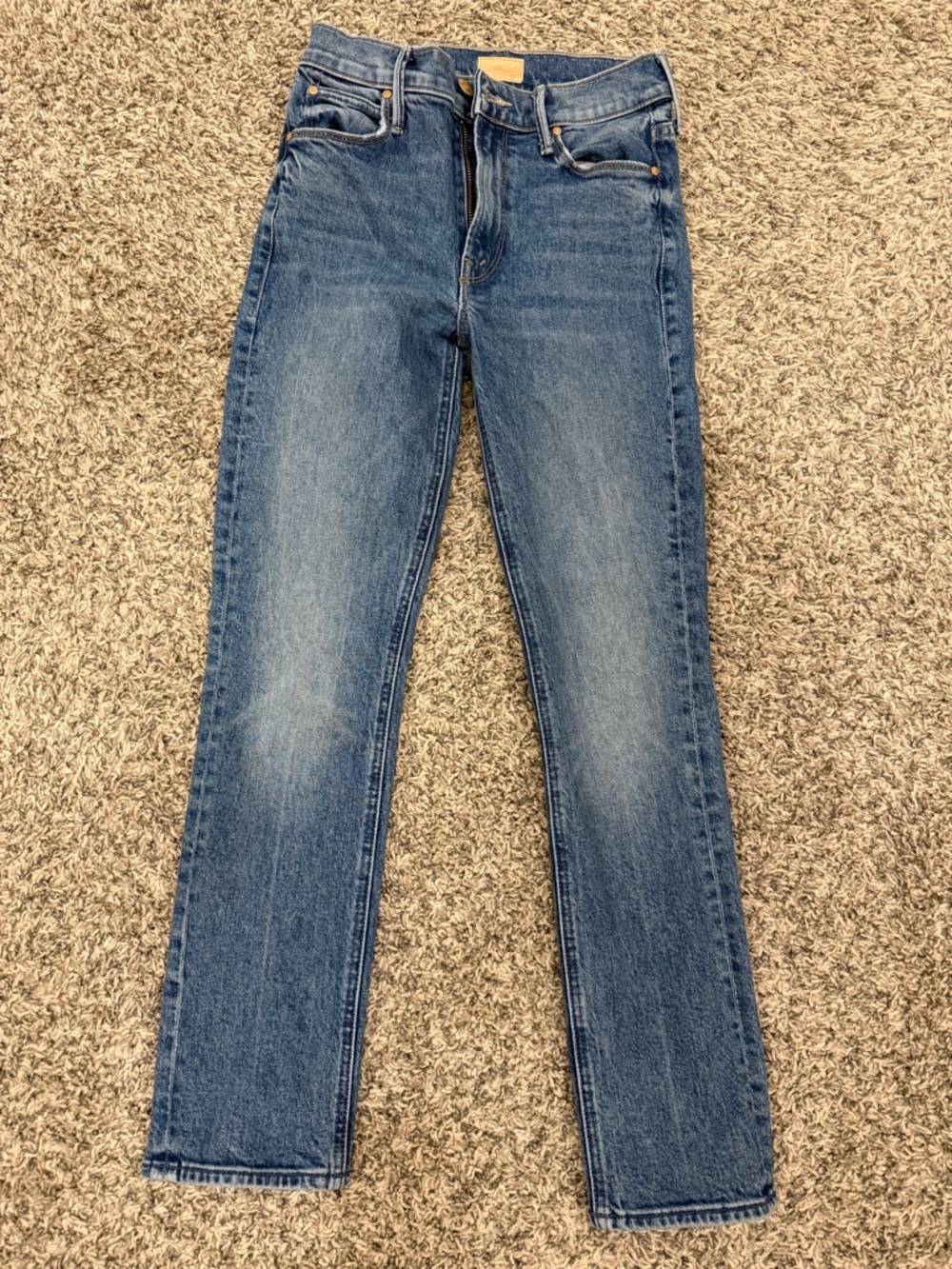 MOTHER Women’s Mid Rise Dazzler Ankle Jeans - Medium Blue Wash